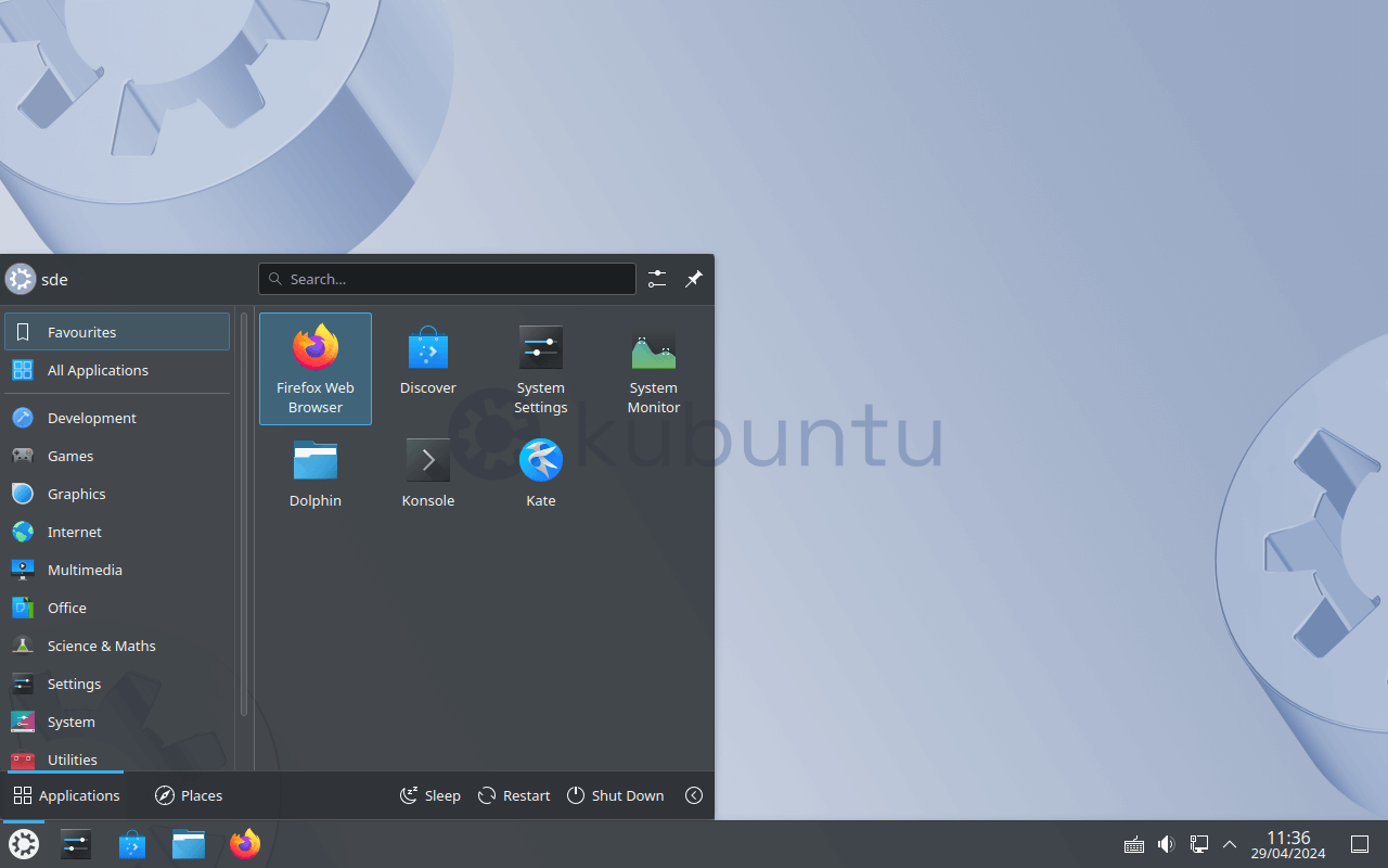 Kubuntu desktop
