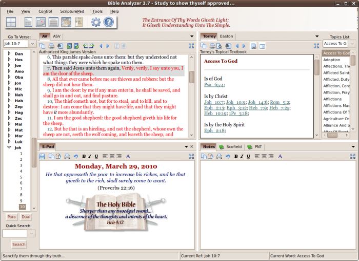 bible analyzer for linux virus