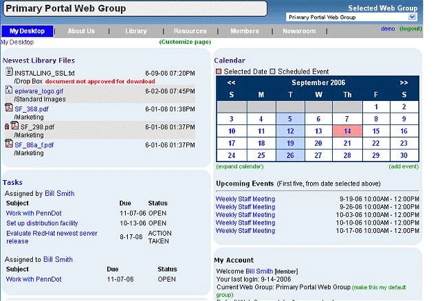 Epiware - Web Based Document Sharing - Linuxlinks