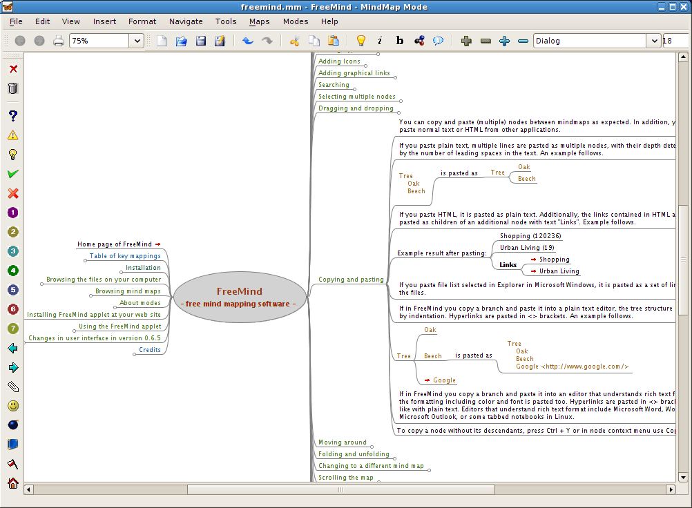 freemind - free mind mapping software