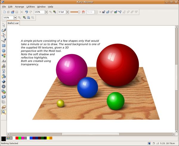 Xara Xtreme - powerful, general purpose graphics program - LinuxLinks