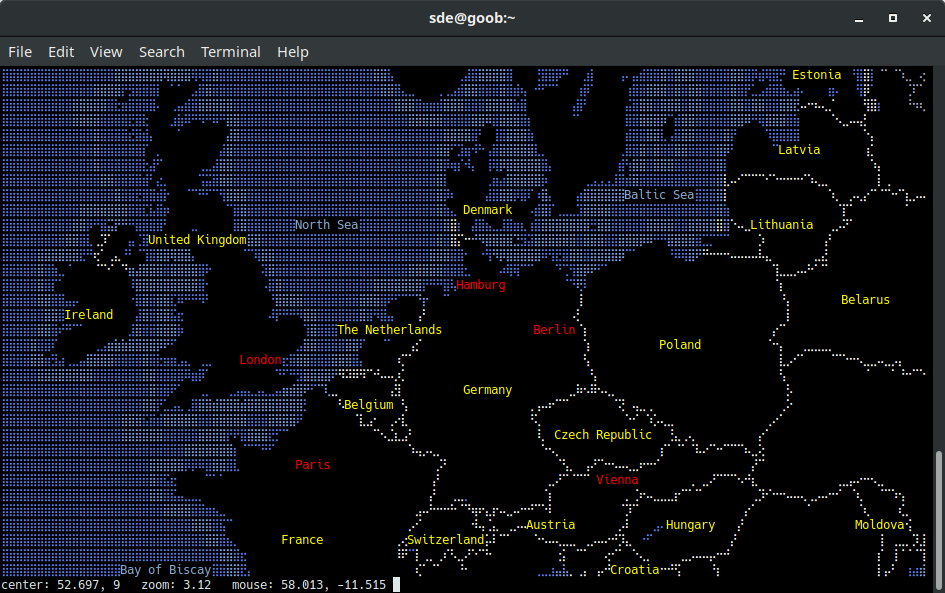 MapSCII - console based Braille and ASCII map renderer - LinuxLinks