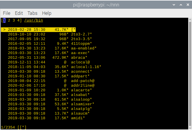 Pi file. NNN (file Manager). Raspberry Pi file Manager.