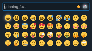 x11-emoji-picker - dialog / emoji picker - LinuxLinks