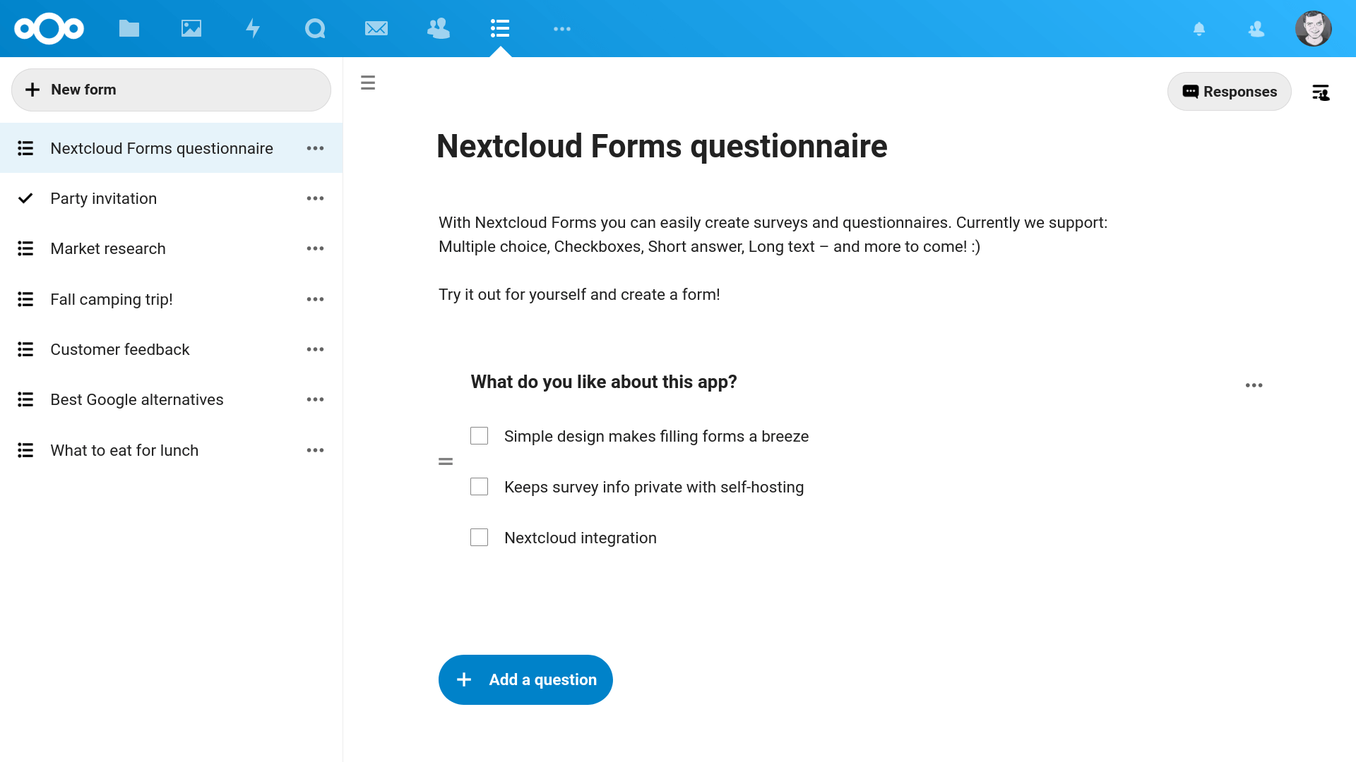 Nextcloud Forms