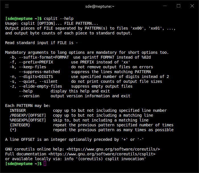 csplit-split-a-file-into-two-or-more-smaller-files-determined-by