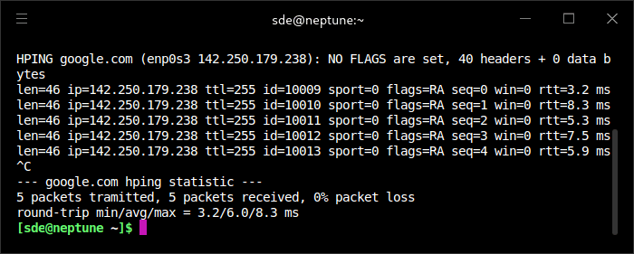 hping3 - TCP/IP packet assembler/analyzer - LinuxLinks