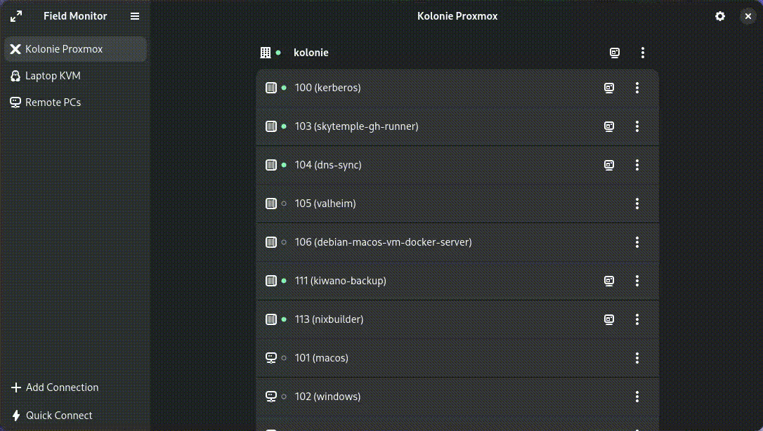 Field Monitor in action