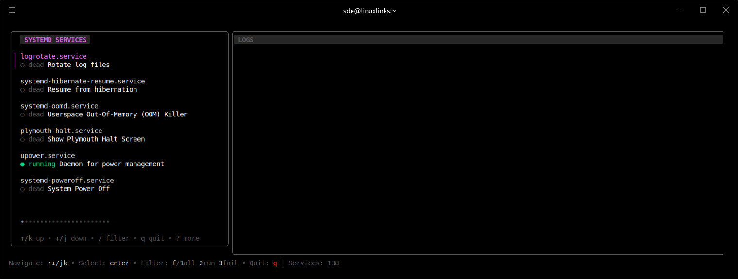 sdtop TUI