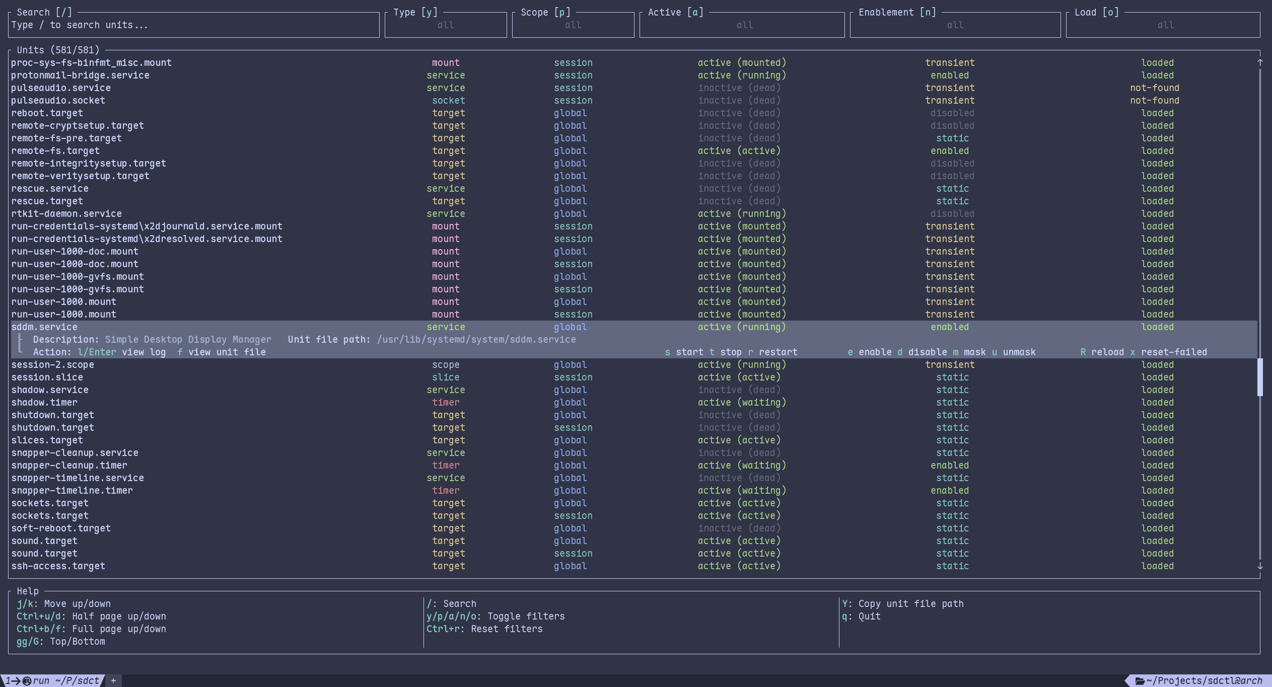 sdctl in action